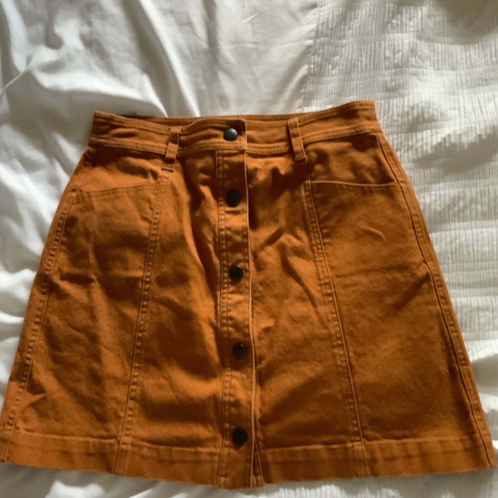 Madewell Denim Button Up Skirt